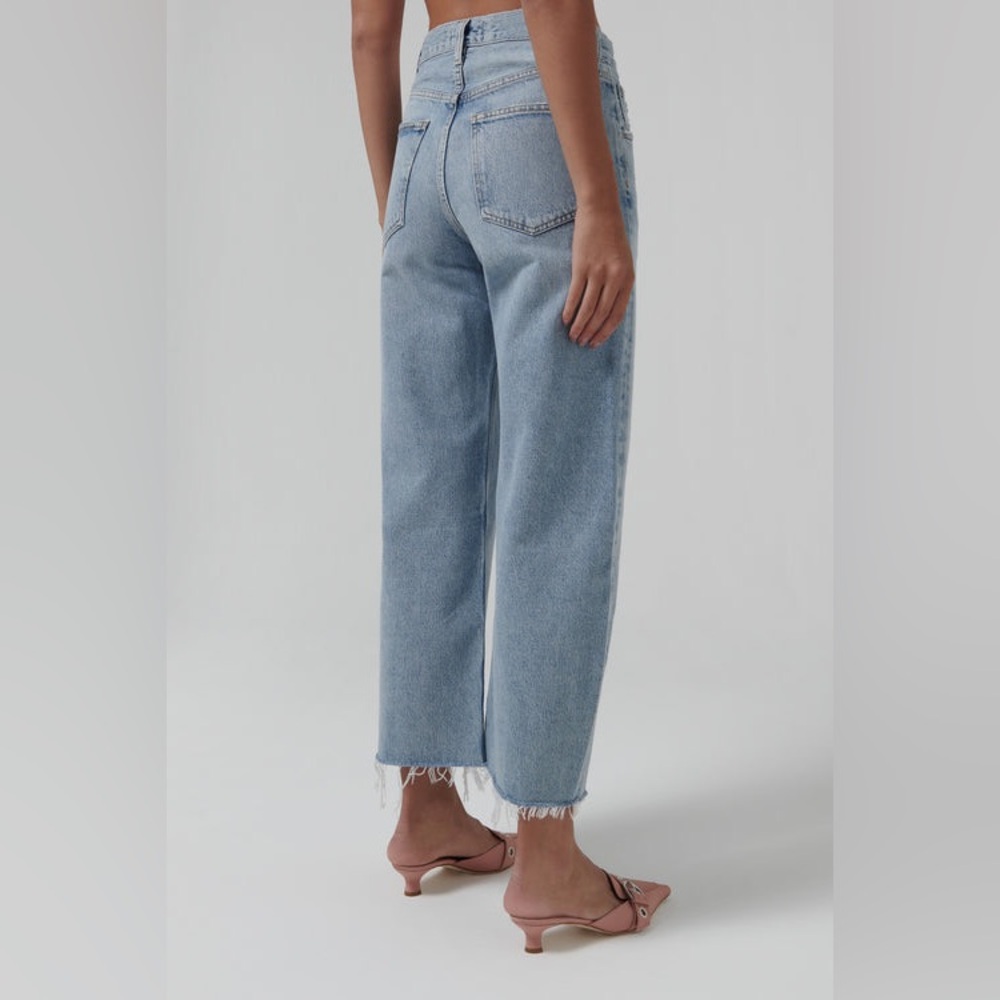 AGOLDE Blue Low Curve Fray Women’s Jeans 27 - Picture 3 of 13
